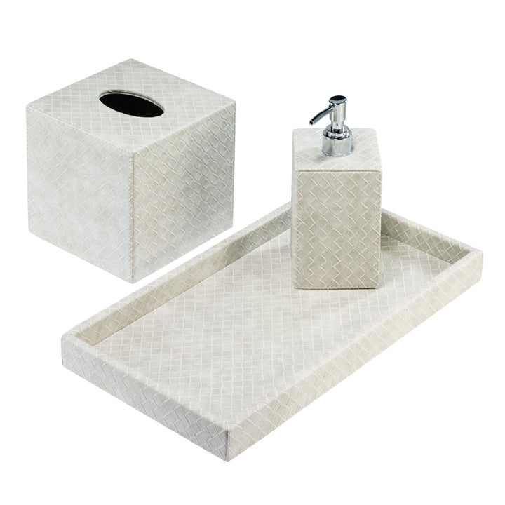 Tressé Collection Vinyl Bathroom Accessories