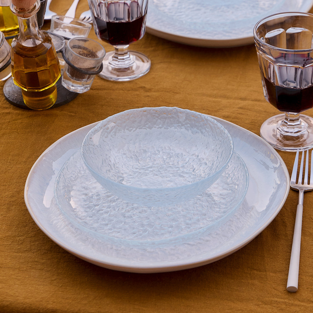 Costa Nova Brisa Glass Soup/Cereal Bowl Set/4