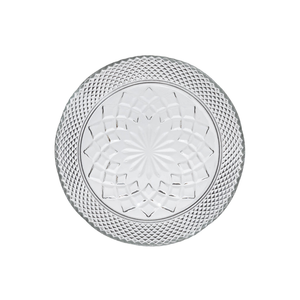 デバイスワークス　IGT Crystal Glass Plate Costa Nova Cristal Glass Appetizer Plates Set/4