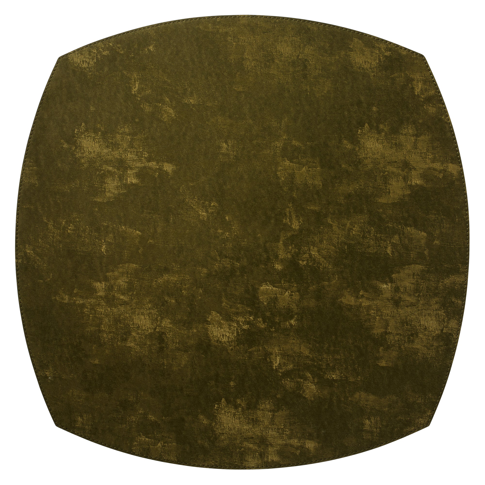 Velvet Collection 16-inch Elliptical Vinyl Placemats Set of 4 - Thumbnail 2