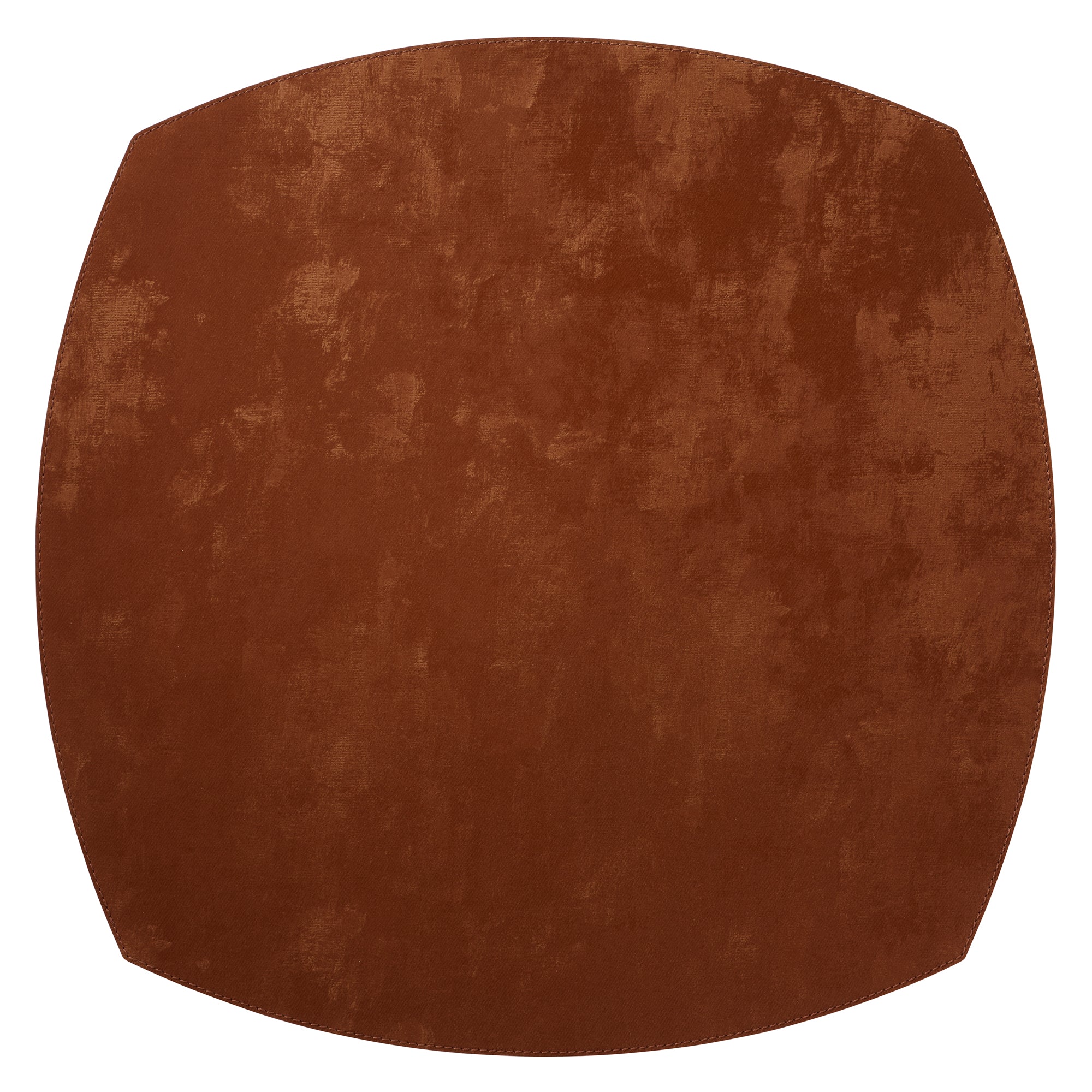 Velvet Collection 16-inch Elliptical Vinyl Placemats Set of 4 - Thumbnail 4