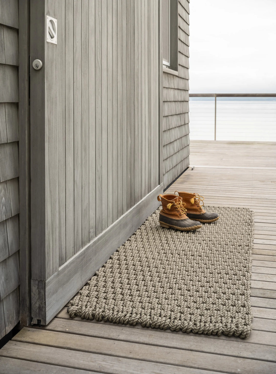 The Rope Co. Elemental Collection Handwoven Doormat (Mushroom)