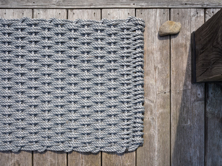 The Rope Co. Collection Handwoven Doormat (Weathered Gray)