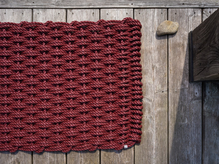 The Rope Co. Elemental Collection Handwoven Doormat (Pomegranate)