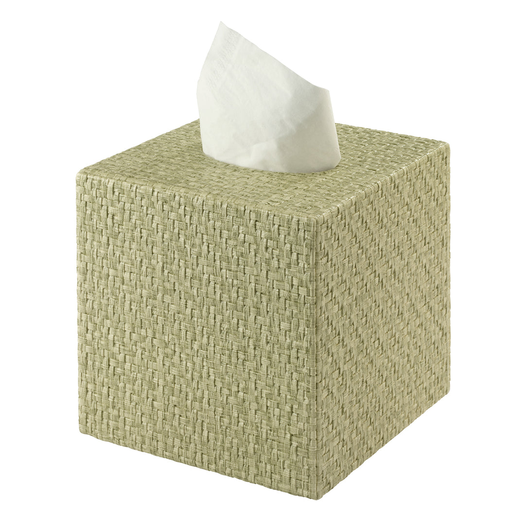 Wicker Vinyl Bathroom Accessories (Fern)