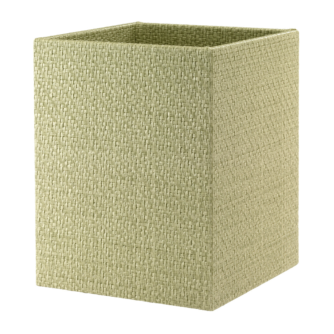 Wicker Vinyl Bathroom Accessories (Fern)