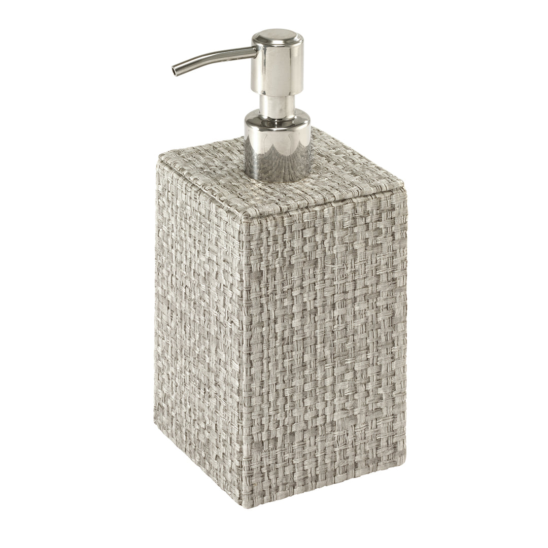 Wicker Vinyl Bathroom Accessories (Pebble)