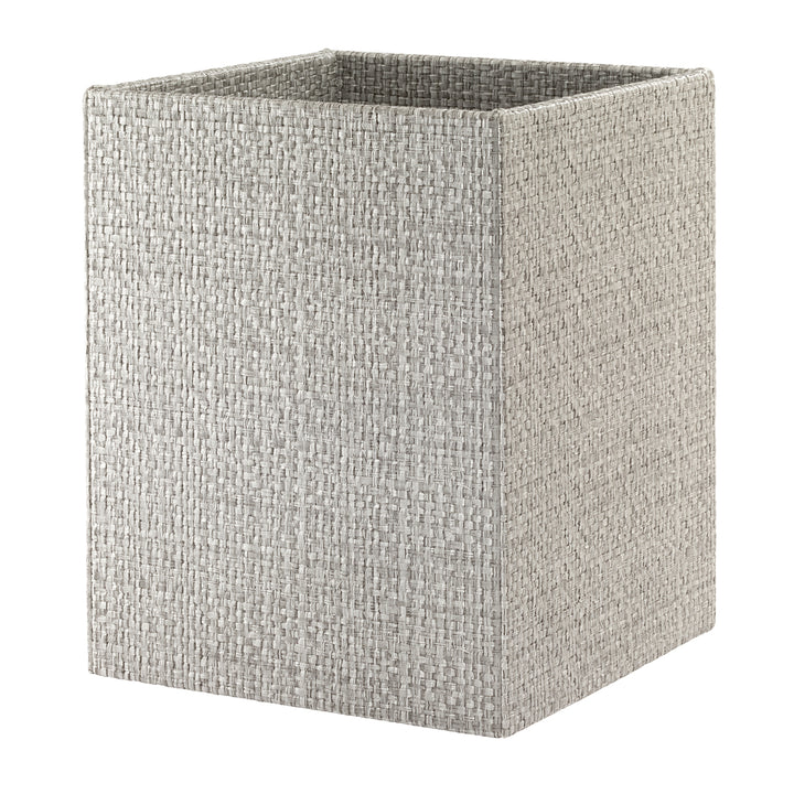 Wicker Vinyl Bathroom Accessories (Pebble)