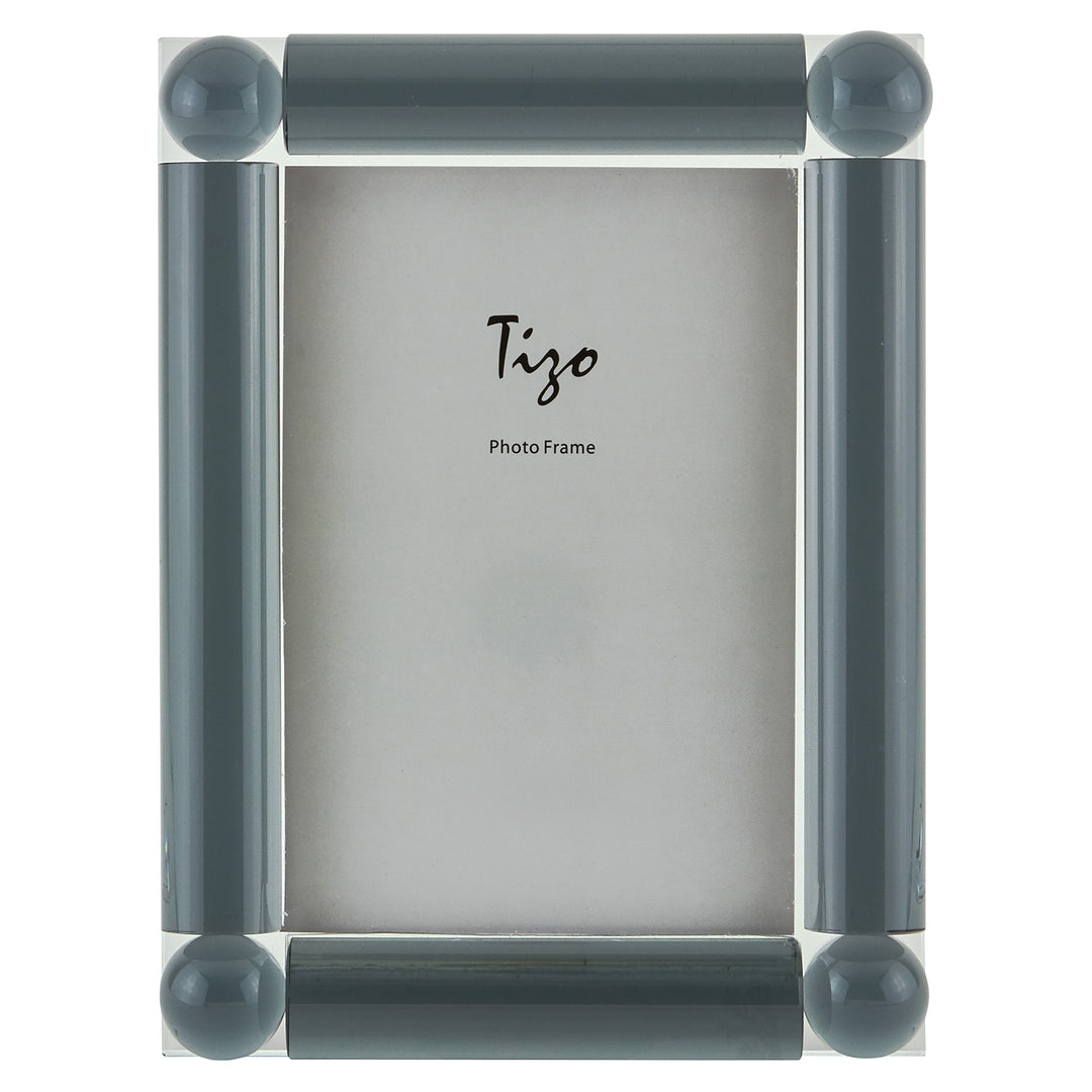 Tizo Crystal Glass Corner Ball Picture Frame (Gray)