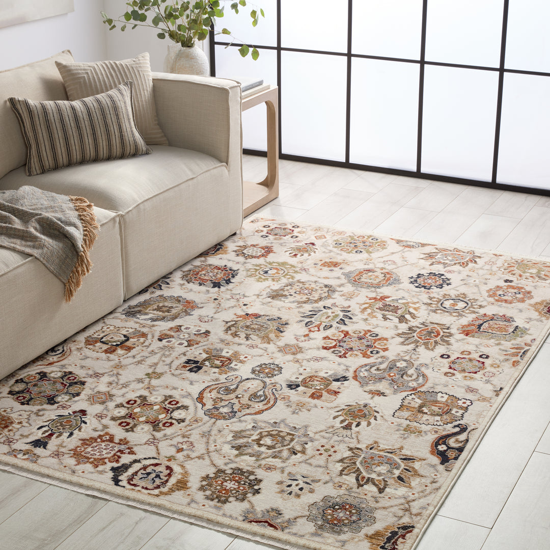 Vibe by Jaipur Living Althea Floral Cream/ Multicolor Area Rug (ZEFIRA - ZFA20)