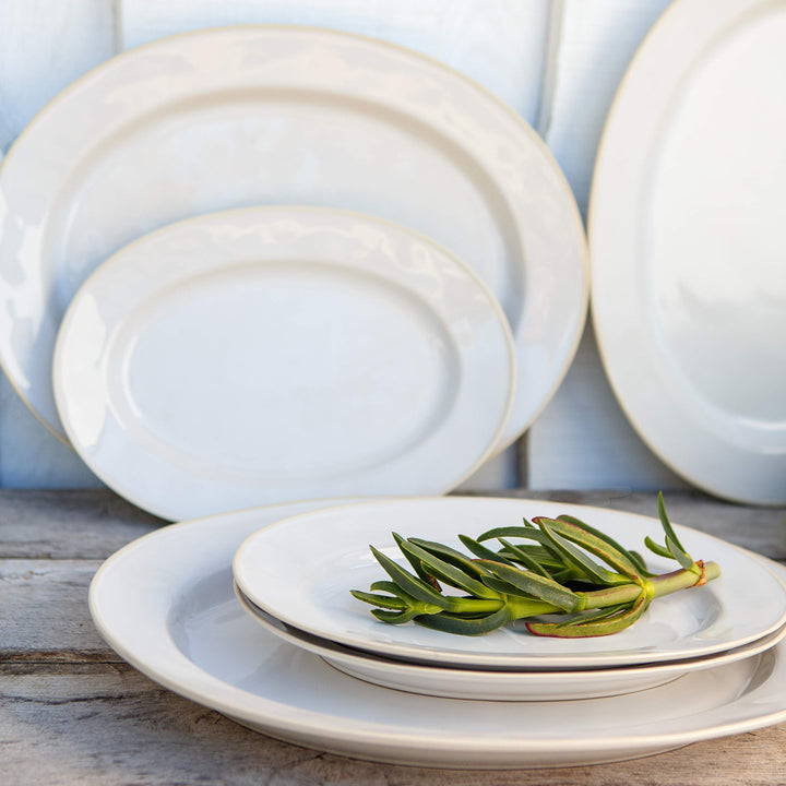 Costa Nova Beja Fine Stoneware Dinnerware (White-Cream)