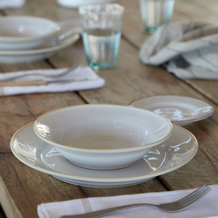 Costa Nova Beja Fine Stoneware Dinnerware (White-Cream)