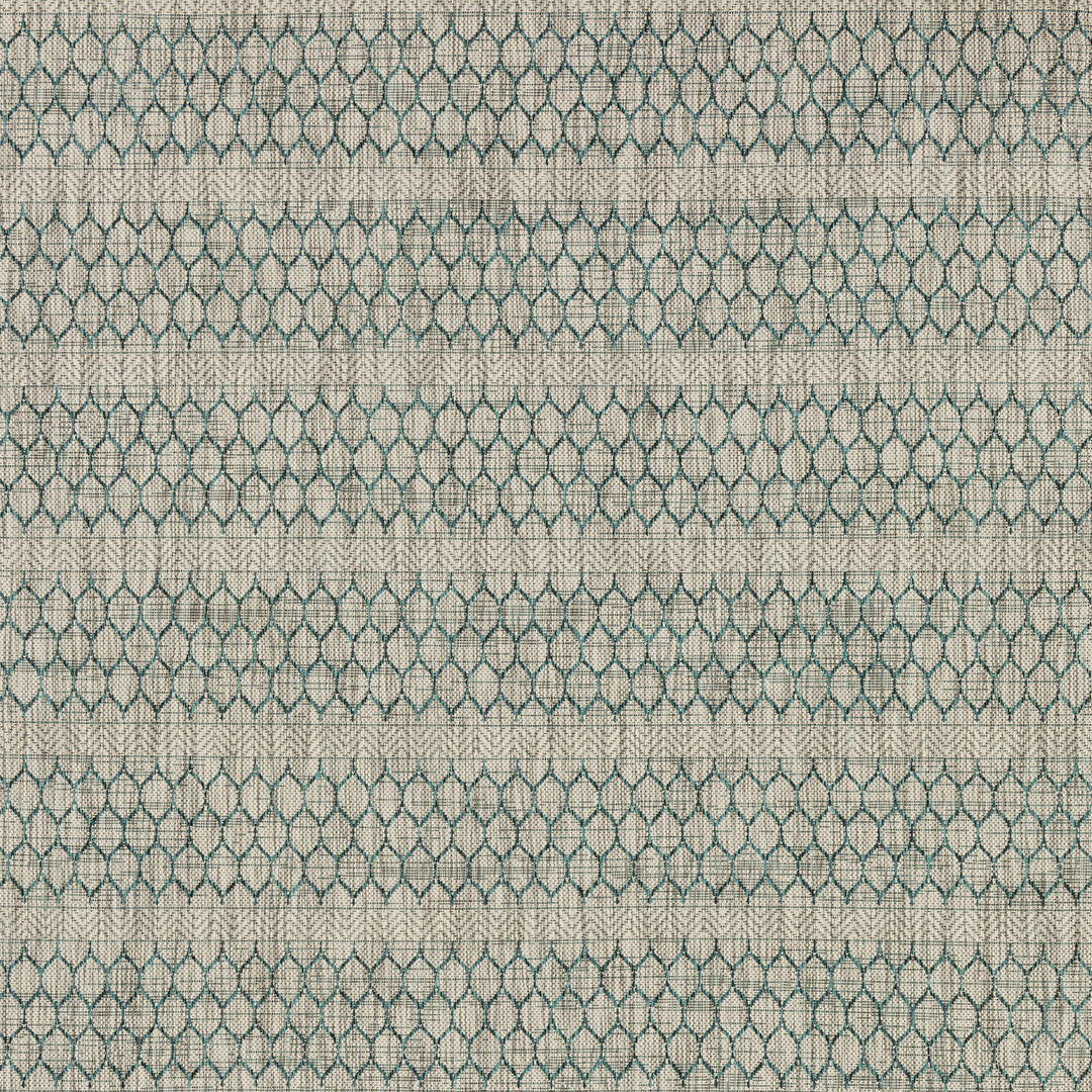 Loloi Isle Grey / Teal  Indoor/Outdoor Accent Rug (IE-01)