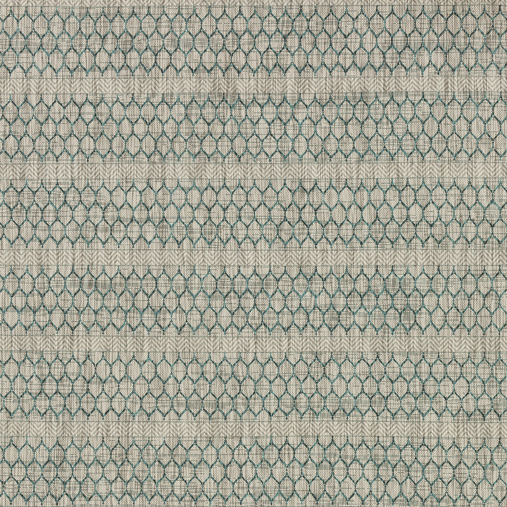 Loloi Isle Grey / Teal  Indoor/Outdoor Accent Rug (IE-01)