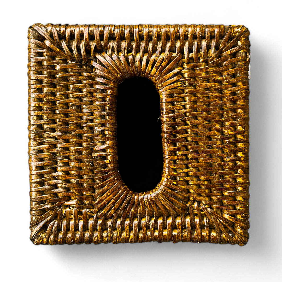 Rattan Tissue Box Square