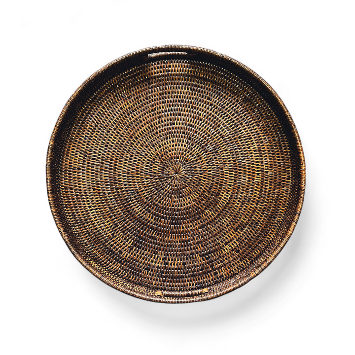 Rattan Tray w/ Handle Round 20"