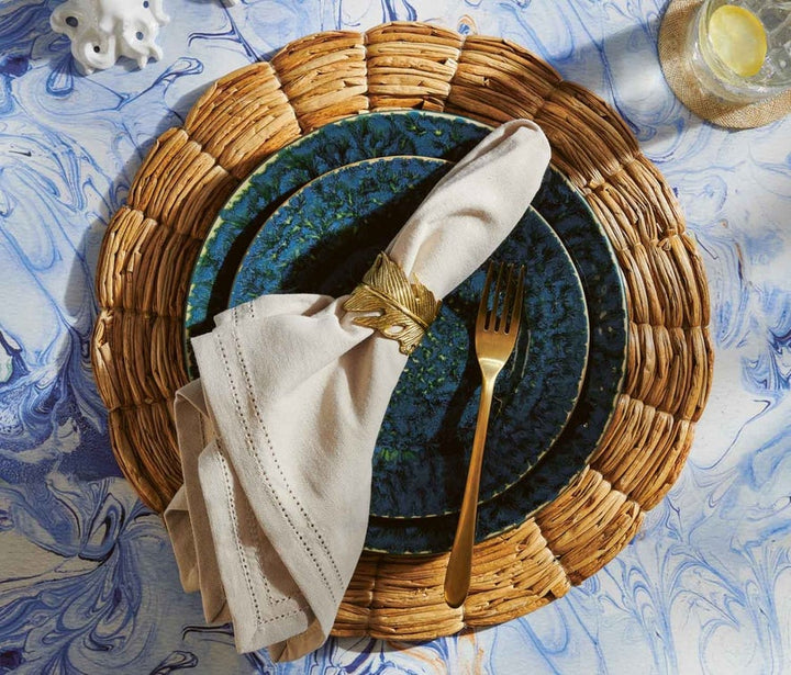 Bria Teal Reflective Stoneware Dinnerware