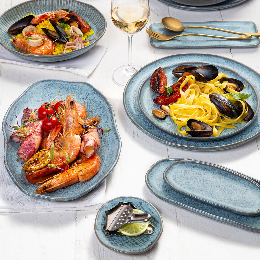 Porto Brasil Linea Fine Stoneware Dinnerware (Breeze)