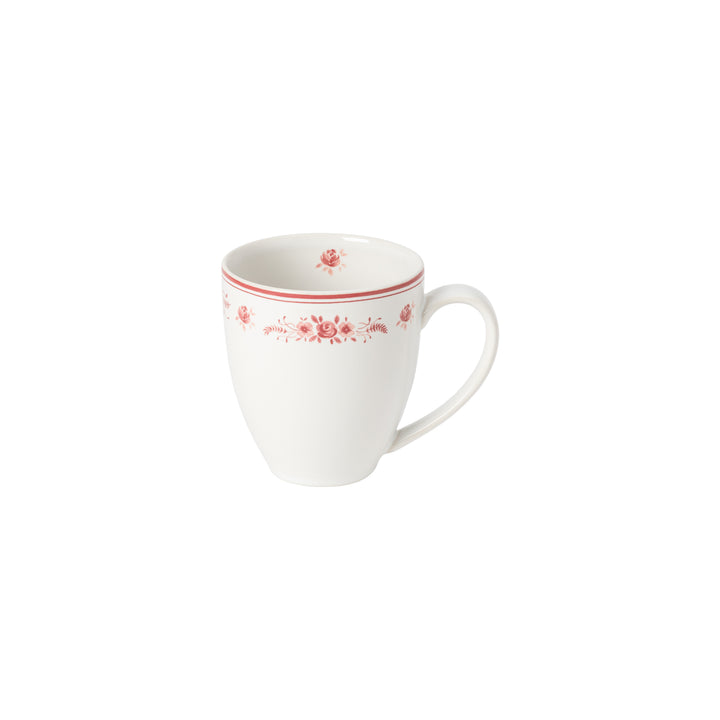 Costa Nova Vila Fine Stoneware Dinnerware (White-Red)