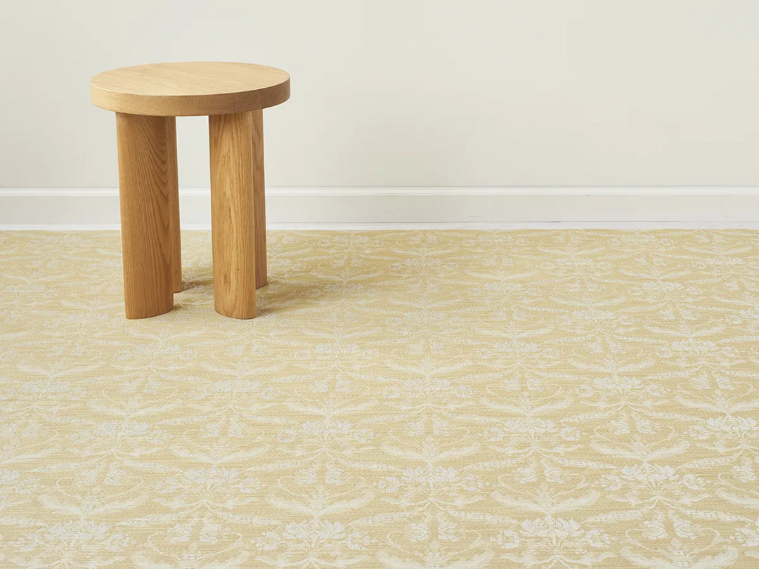 Martha Stewart x Chilewich Damask Woven Floormat Rug (Wheat)