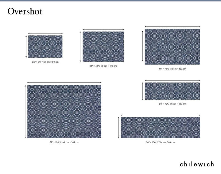 Chilewich Overshot Woven Floor Mats (Denim)