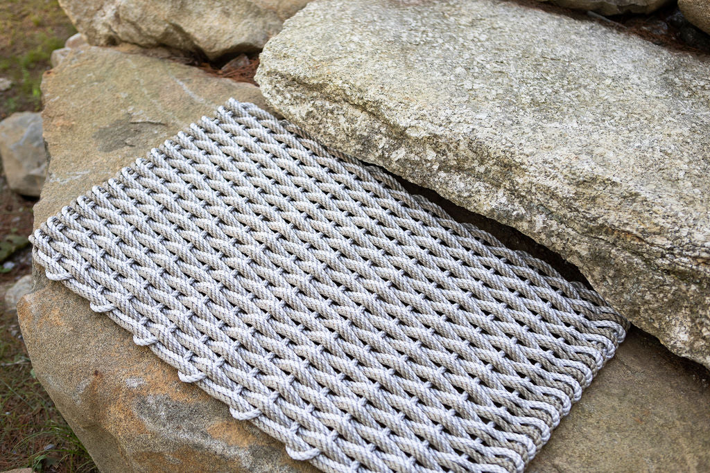 The Rope Co. Handwoven Doormat (Fog Gray + Sand)