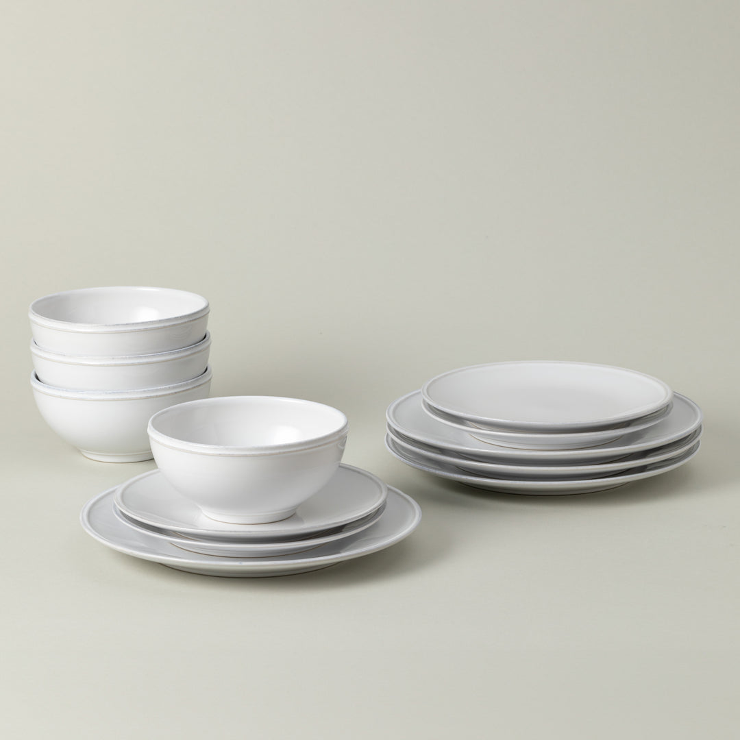 Costa Nova Friso Fine Stoneware Dinnerware (White)