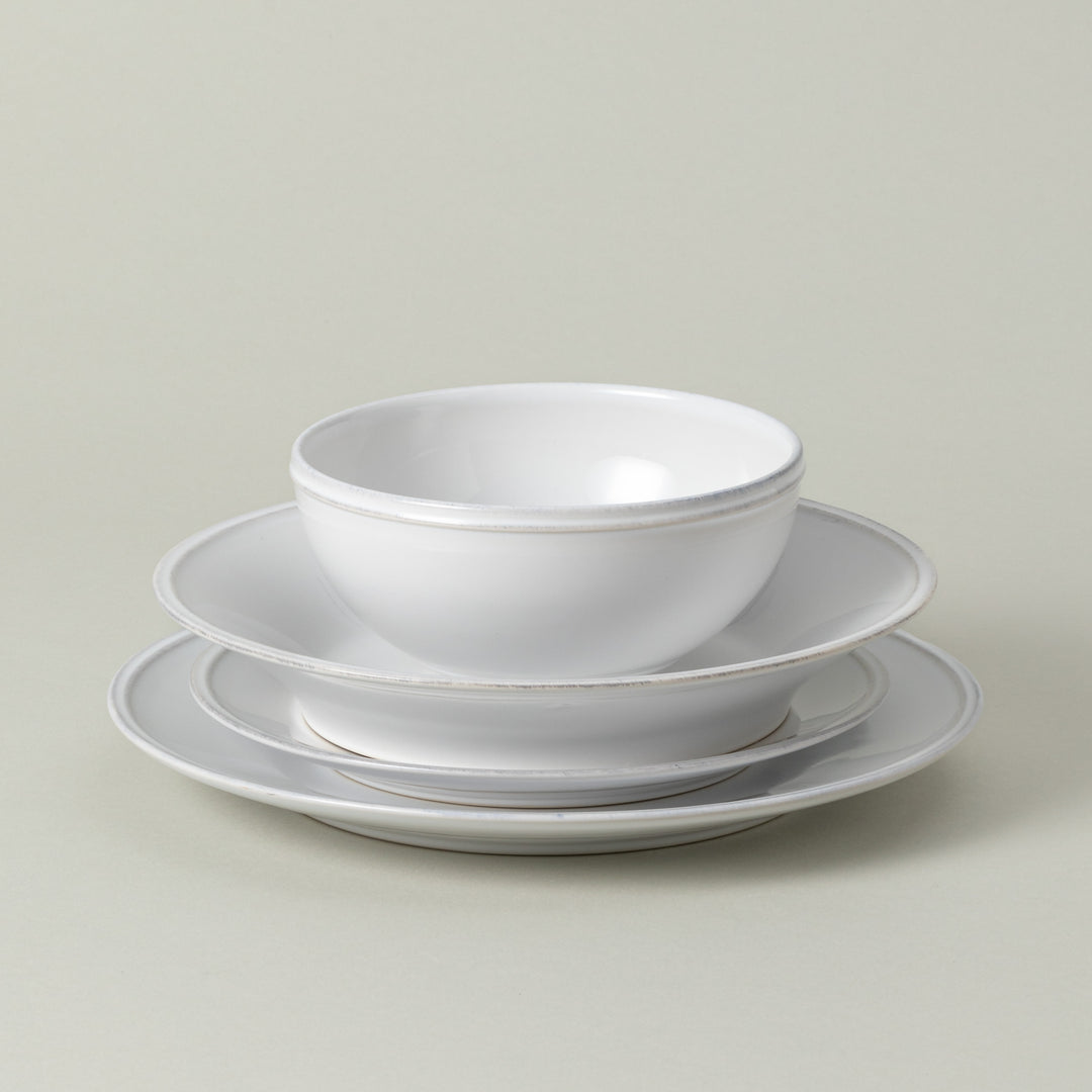 Costa Nova Friso Fine Stoneware Dinnerware (White)