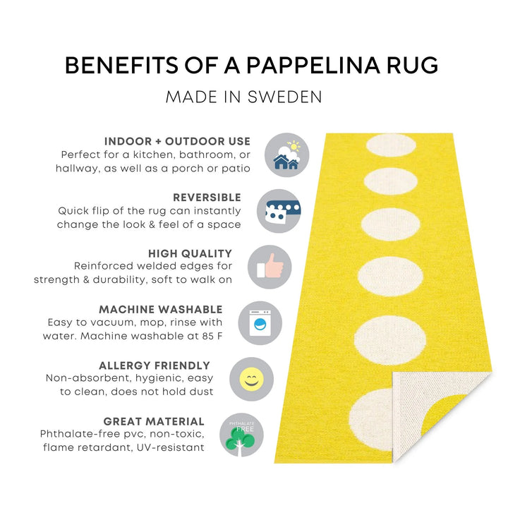 Pappelina EFFI Dark Red Indoor & Outdoor Woven Rug