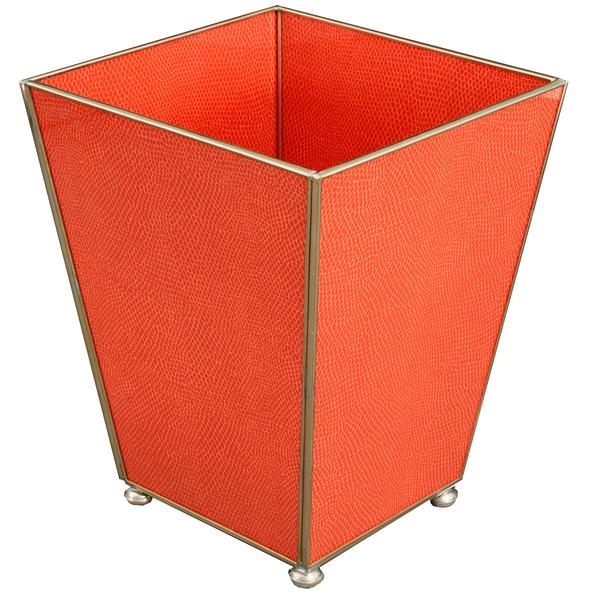 Orange Faux Lizard Bathroom Accessories - Thumbnail 4