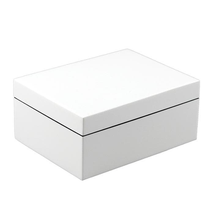 Lacquer Medium Box (White) - Clearance