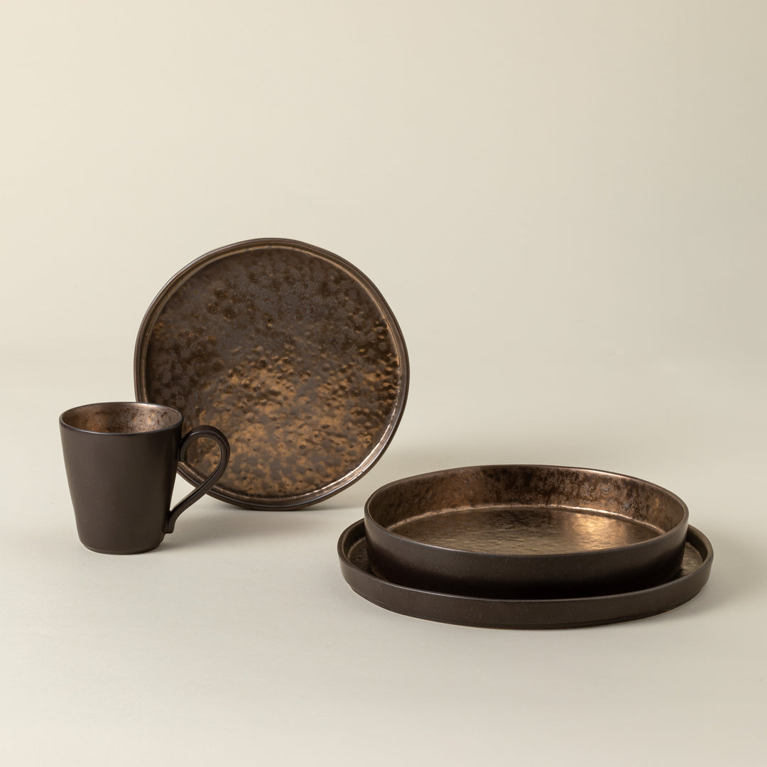 Costa Nova Lagoa Fine Stoneware Dinnerware (Metal)