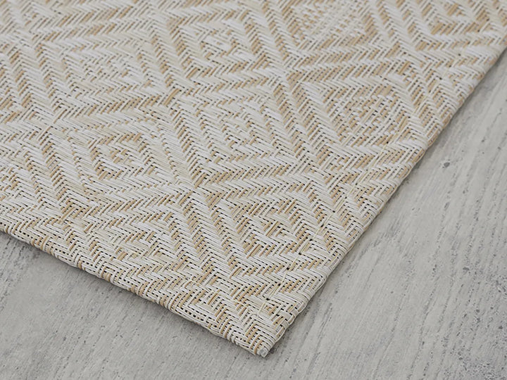 Chilewich Mosaic Woven Floormat Rug (Almond)