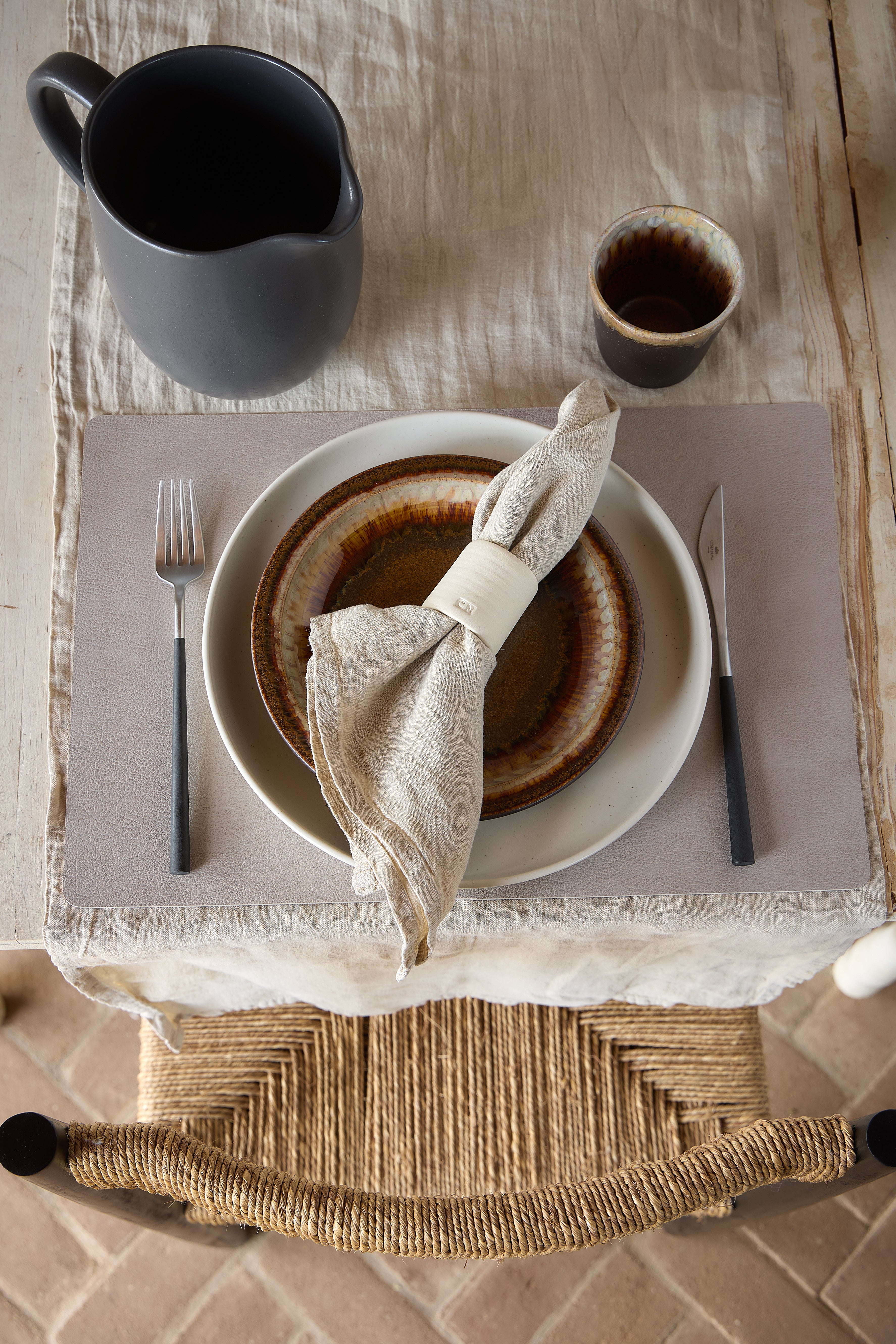 Costa Nova Sela Faux Leather Placemats - Thumbnail 5