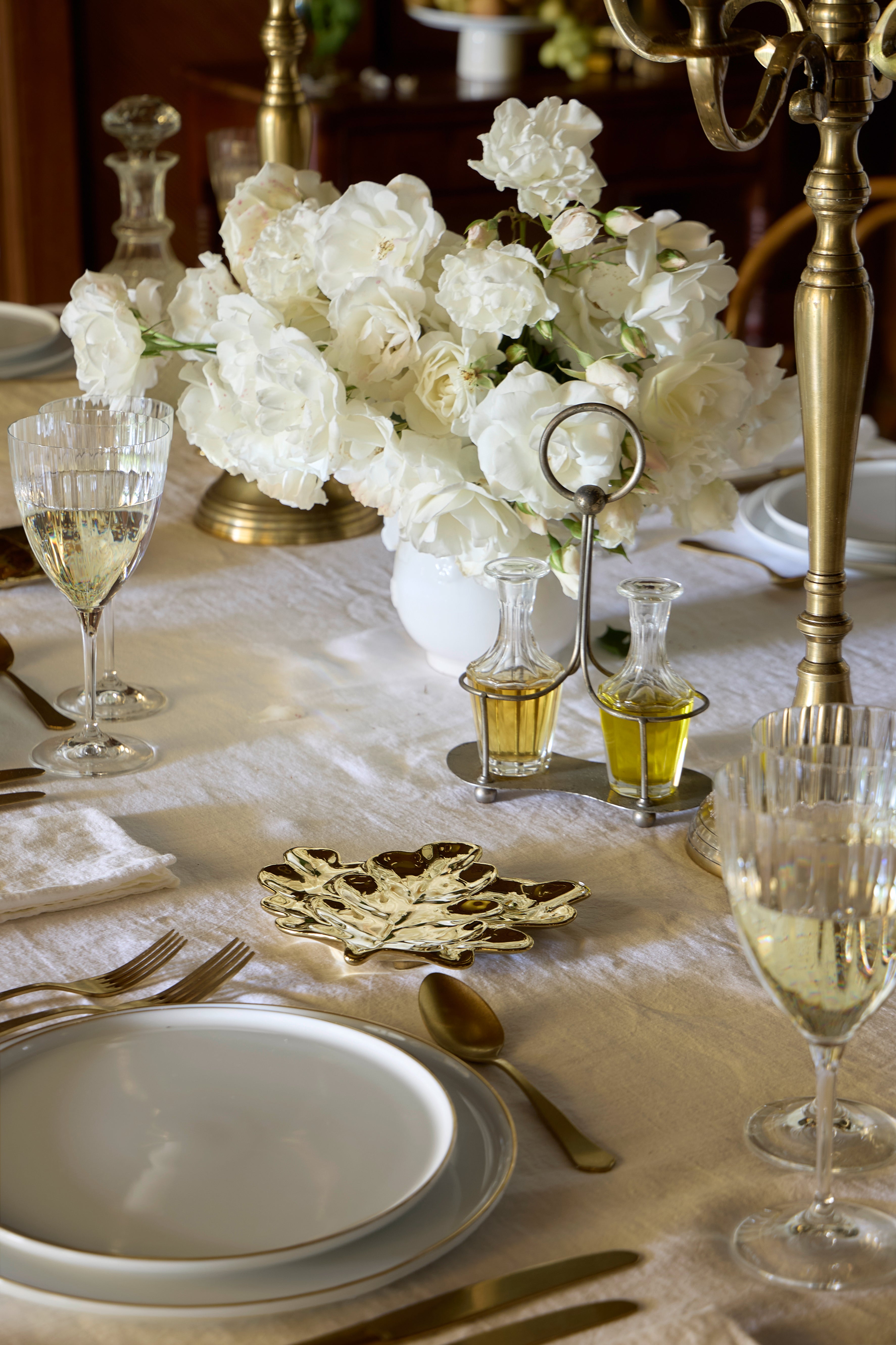 Costa Nova Botanica Gold Stoneware Accents