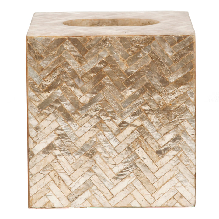 Handa Herringbone Capiz Shell Bathroom Accessories (Smoked)