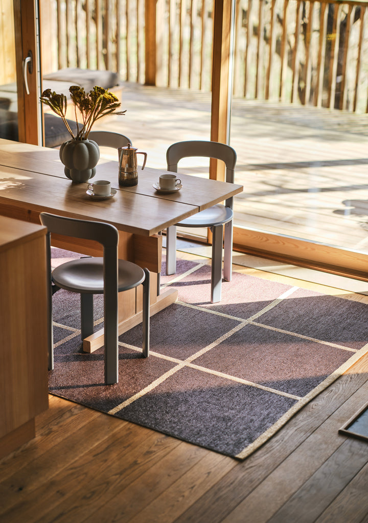 Criss Burgundy Indoor & Outdoor Woven Rug