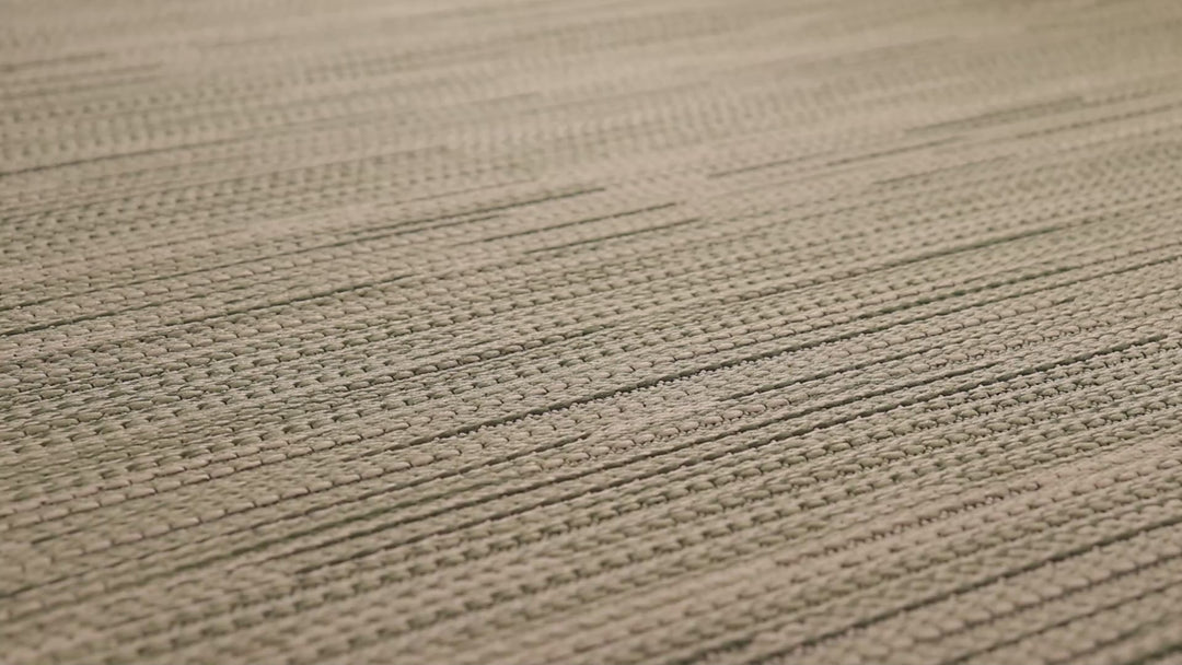 Liora Manne Miranda Tweed Stripe Indoor/Outdoor Area Rug Green