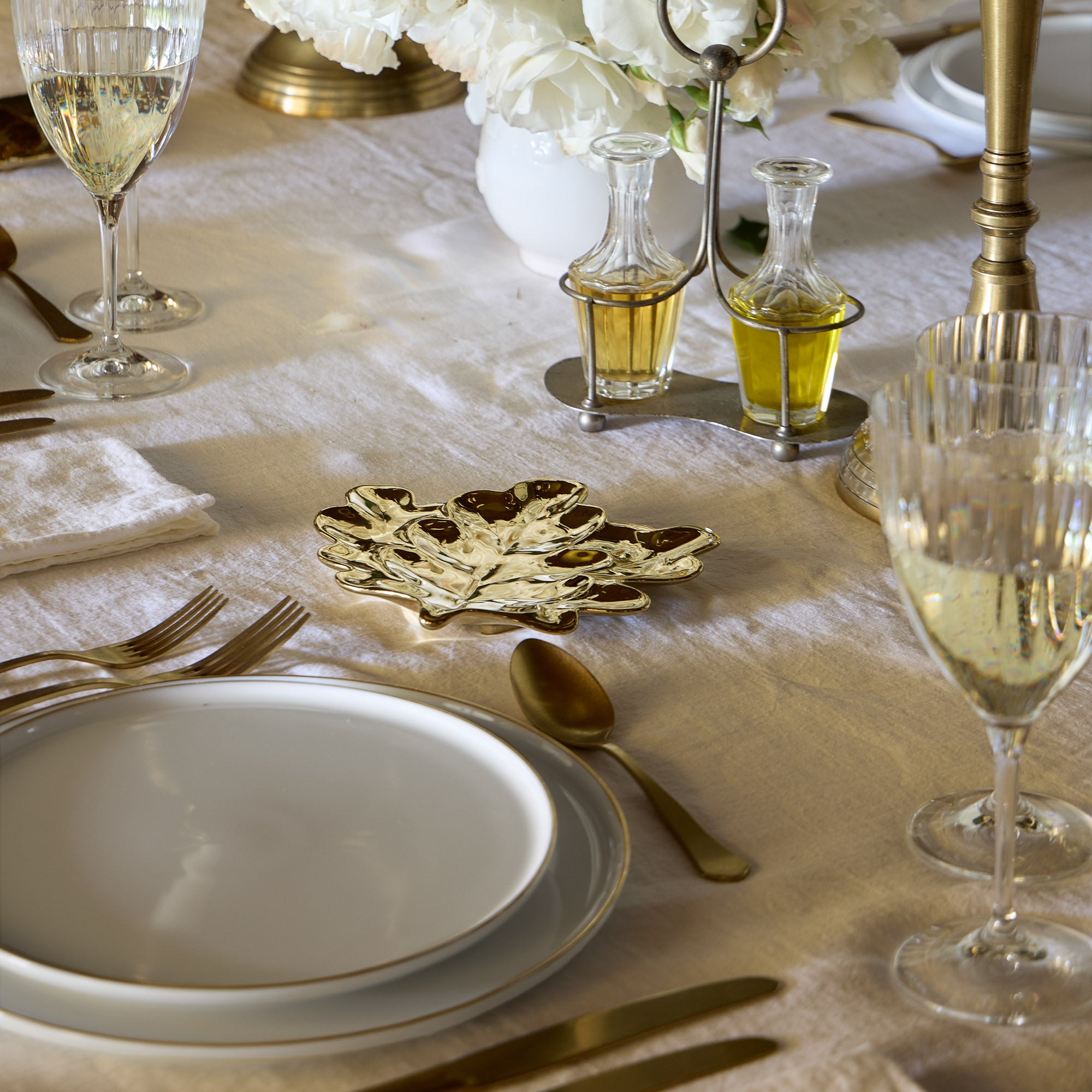 Costa Nova Botanica Gold Stoneware Accents - Thumbnail 4