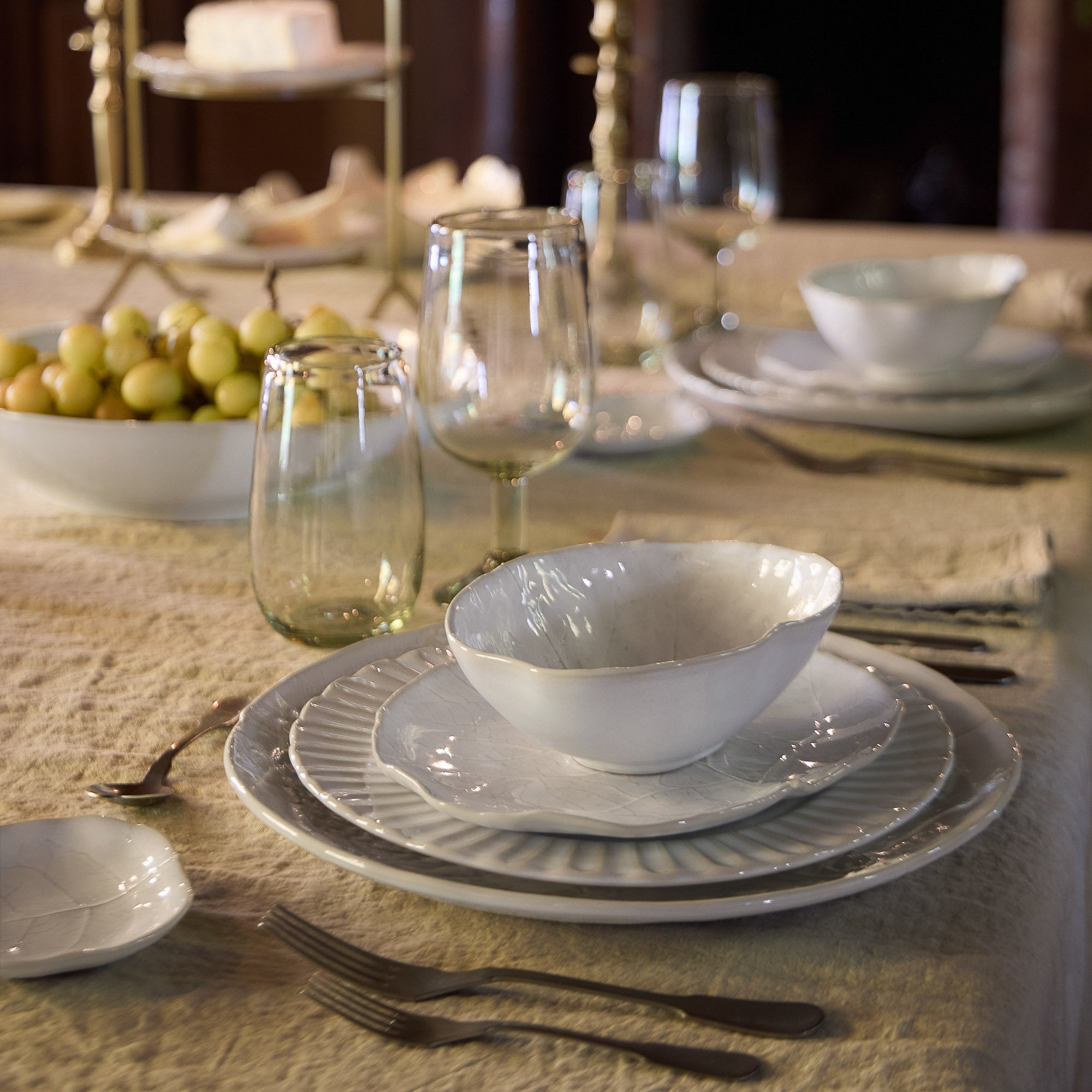 Costa Nova Silvina Fine Stoneware Dinnerware (White) – Hudson & Vine