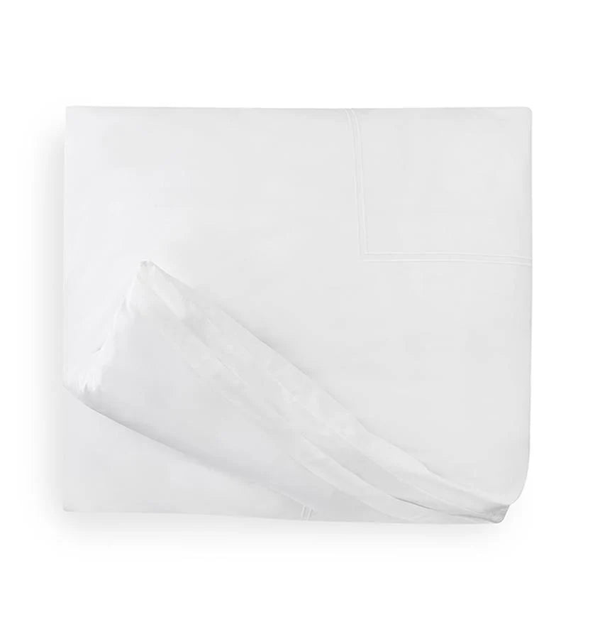 Sferra Grande Hotel King Duvet Cover (WHITE/WHITE)