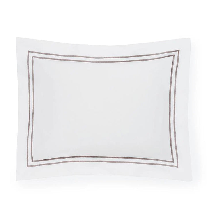 Sferra Grande Hotel King Sham (White/Grey)