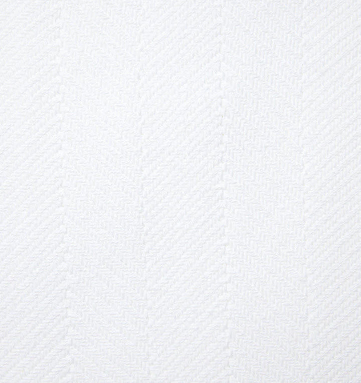 Sferra Camilo Herringbone-Weave Cotton King Blanket (White)