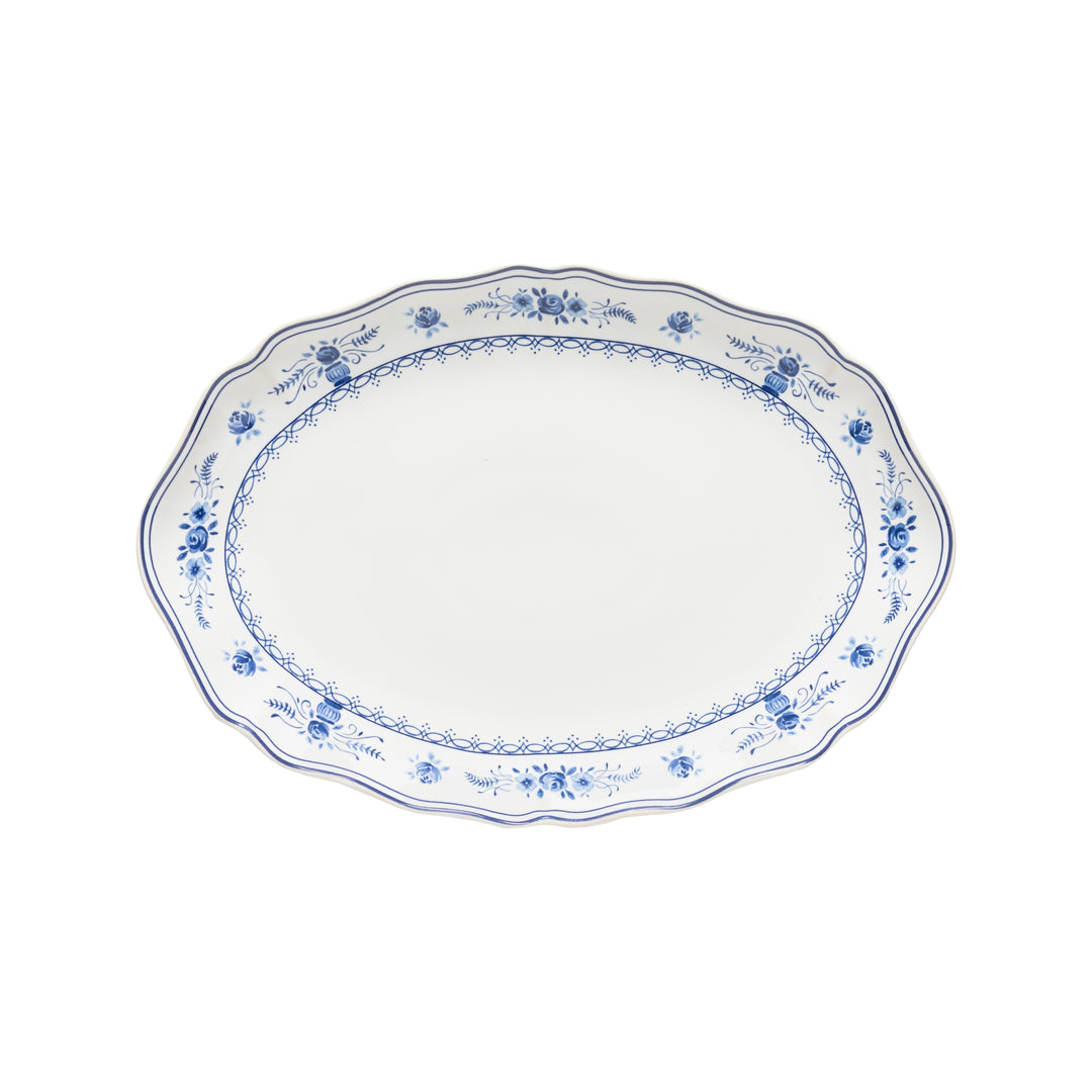 Costa Nova Vila Fine Stoneware Dinnerware (White-Blue Floral)