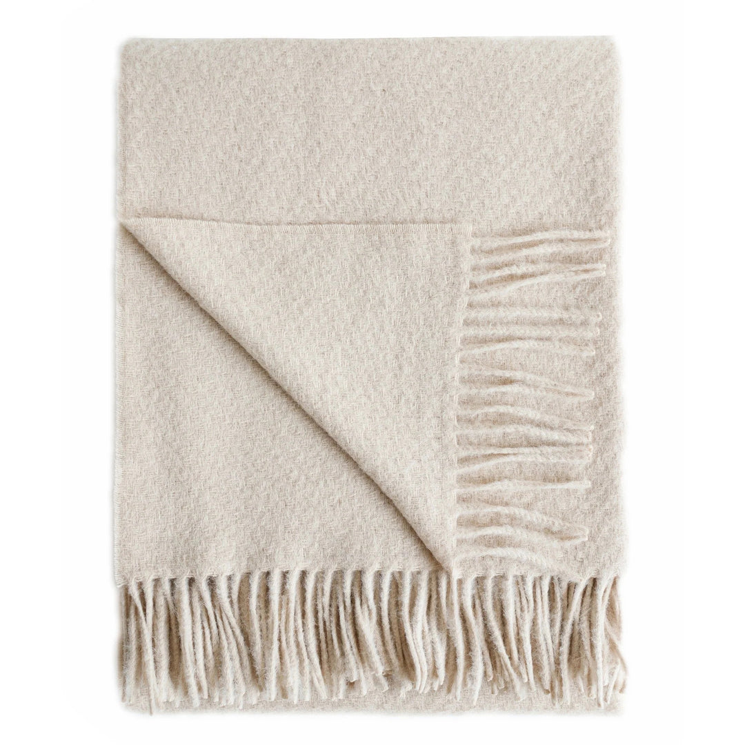 Cork Alpaca Wool Throw (Tan)