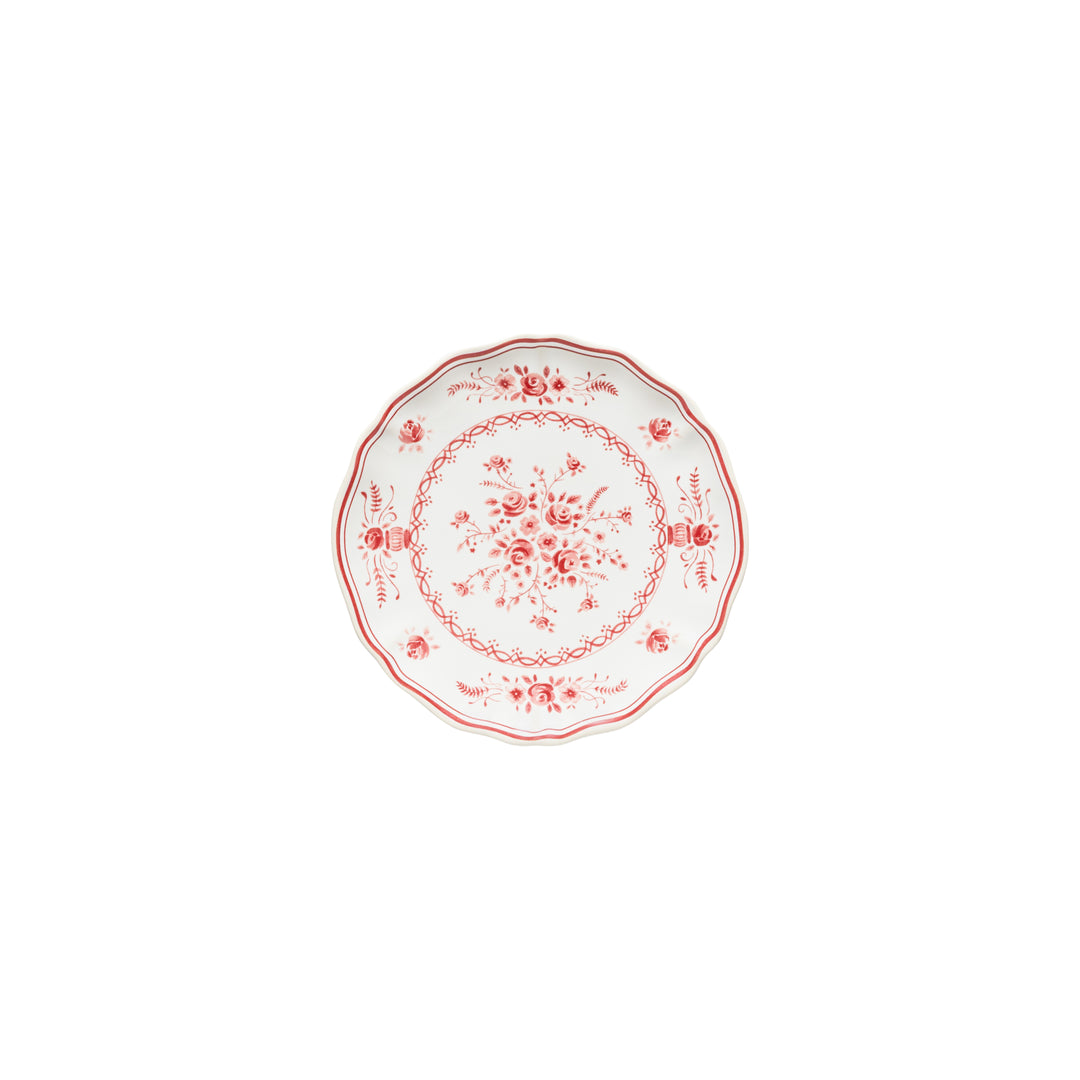 Costa Nova Vila Fine Stoneware Dinnerware (White-Red)