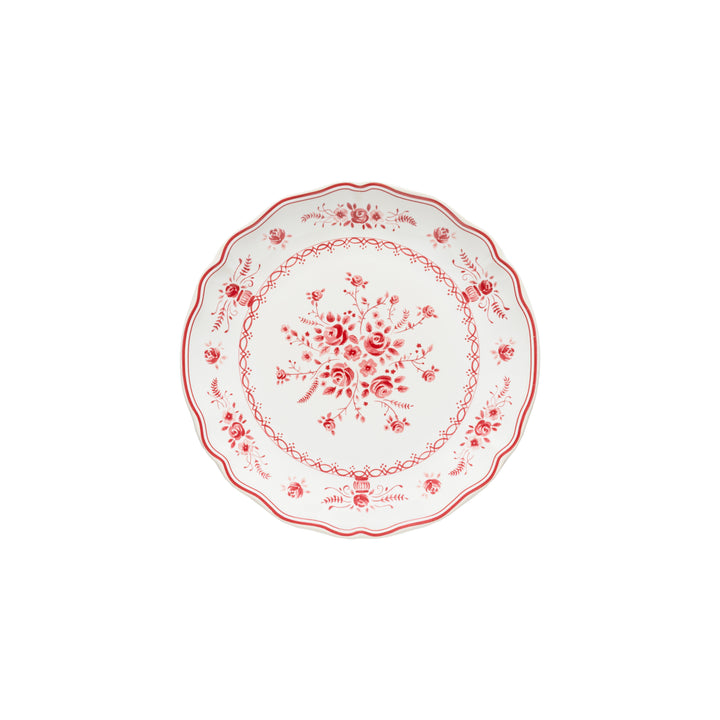 Costa Nova Vila Fine Stoneware Dinnerware (White-Red)