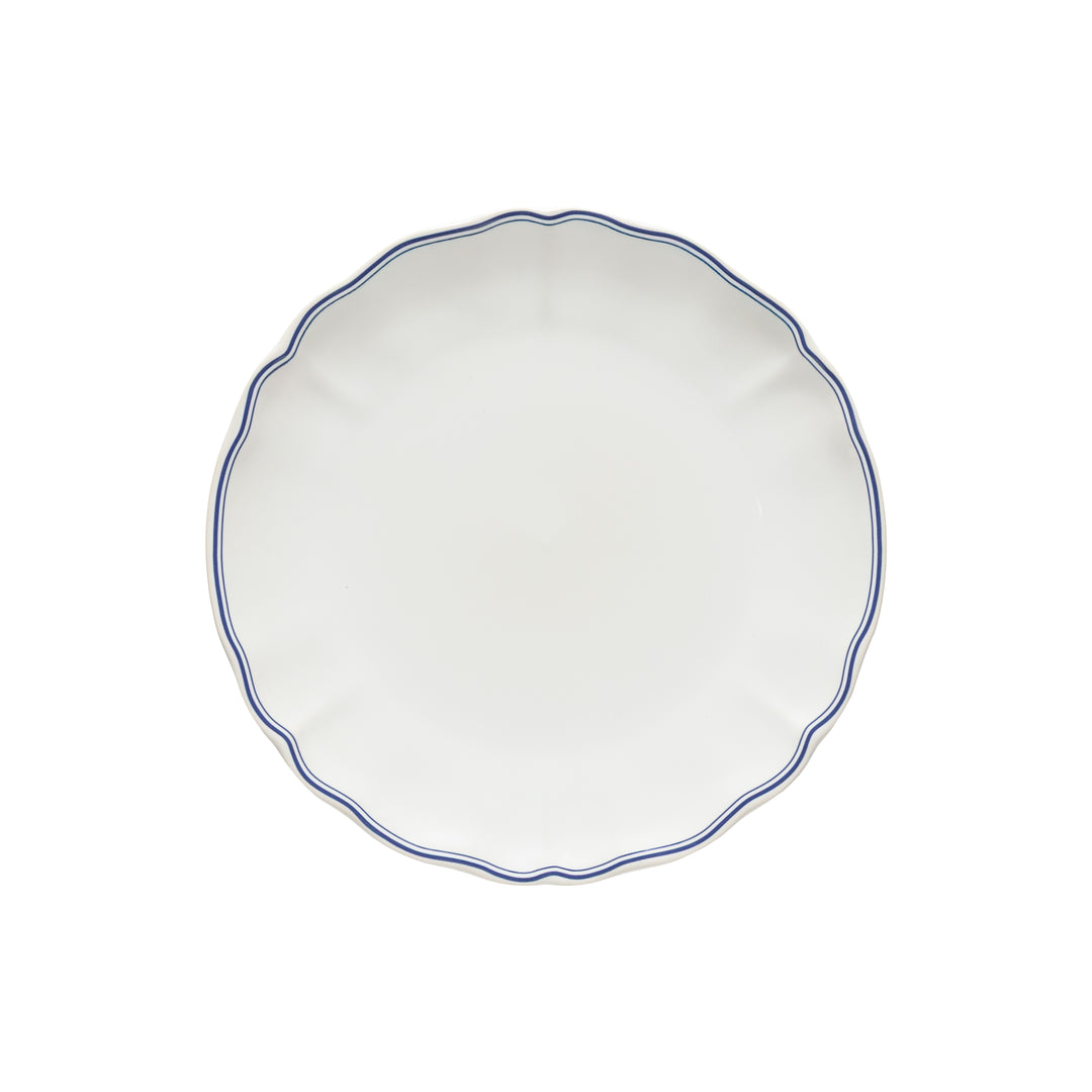 Costa Nova Vila Fine Stoneware Dinnerware (White-Blue)
