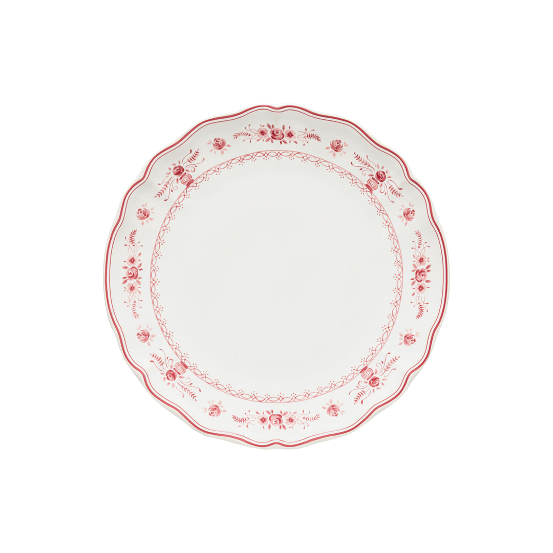 Costa Nova Vila Fine Stoneware Dinnerware (White-Red)