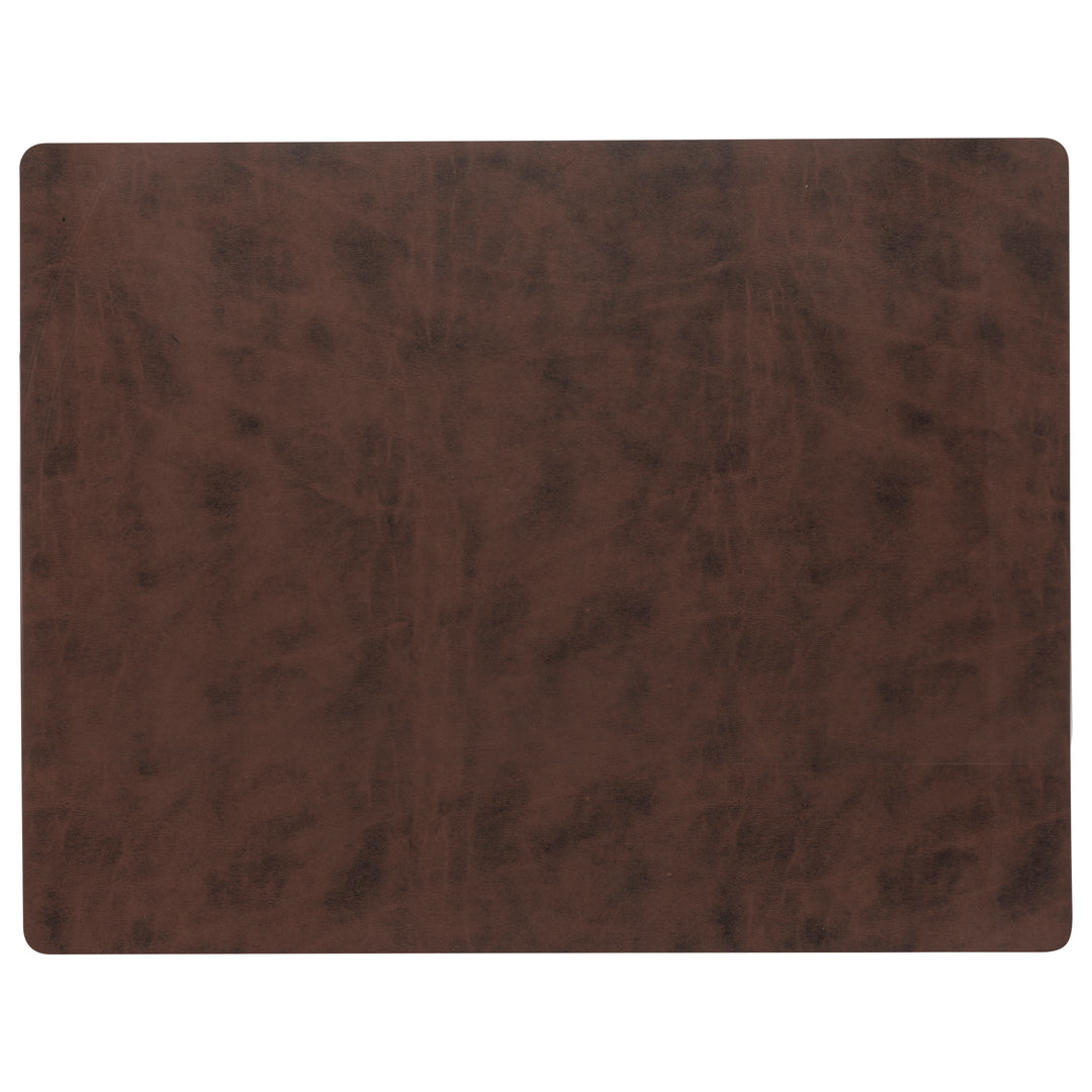 Costa Nova Sela Faux Leather Placemats Set of 4 (Brown)